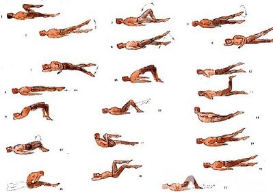 Exercices physiques pour la balostéochondose lombaire